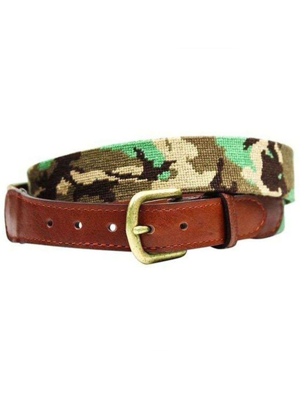 NWOT Camo Needlepoint Belt by Smathers & Branson, size 34